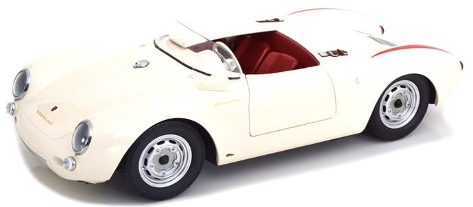 Porsche 550A SPYDER 1953 hvid/rød 1:12