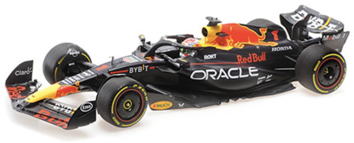 RED BULL F1 RB19 TEAM ORACLE RED BULL RACING N 1 WORLD CHAMPION WINNER BELGIAN GP 2023 MAX VERSTAPPEN MATT BLUE 1:18