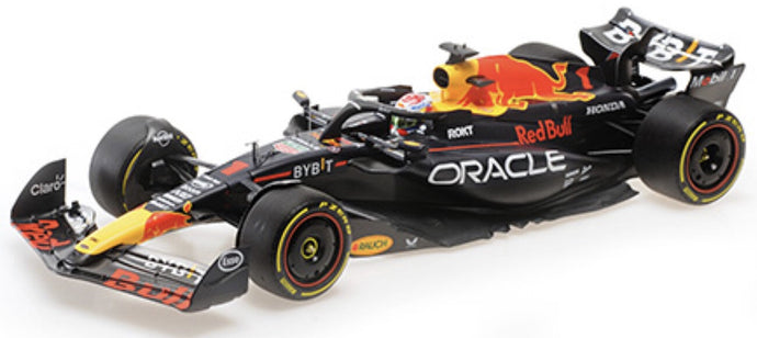 RED BULL F1 RB19 TEAM ORACLE RED BULL RACING N 1 WORLD CHAMPION WINNER MONZA ITALY GP 2023 MAX VERSTAPPEN MATT BLUE 1:18