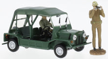 Indlæs billede til gallerivisning Mini MOKE - MILITARY (RHD) + 2 FIGUREN grøn 1:43