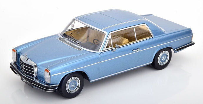 MERCEDES BENZ 280C/8 (W114) COUPE 1969 LIGHT BLUE MET 1:18