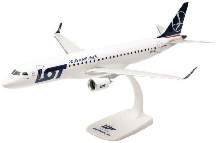 Embraer E195 LOT Polish Airlines hvid/mørk blå 1:200