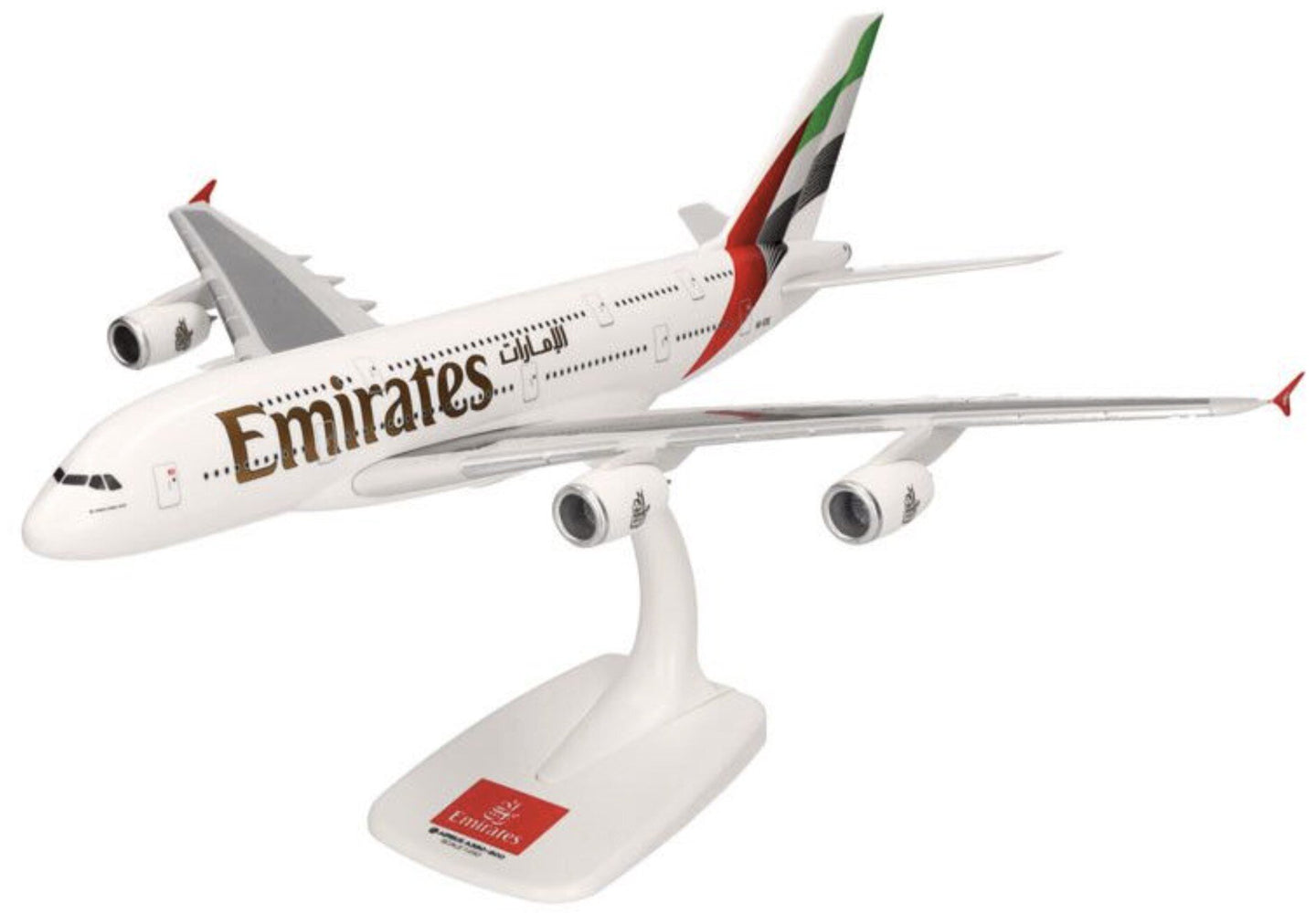 AIRBUS A380-800 Emirates A6-EOE hvid/rød/grøn 1:200