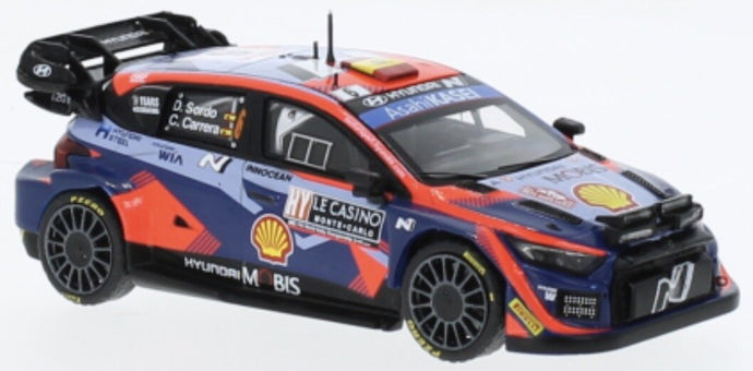 Hyundai i20 N RALLY1 #6 SORDO/CARRERA RALLY MONTE CARLO 2023 blå/rød 1:43