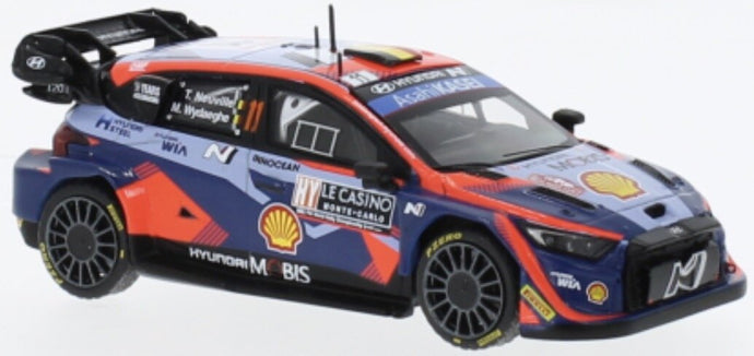 Hyundai i20 N RALLY1 #11 NEUVILLE/WYDAEGHE RALLY MONTE CARLO 2023 blå/rød 1:43