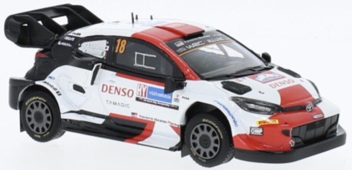 Toyota GR YARIS #18 KATSUTA/JOHNSTON WRC RALLYE ESTALND 2022 hvid/rød/sort 1:43