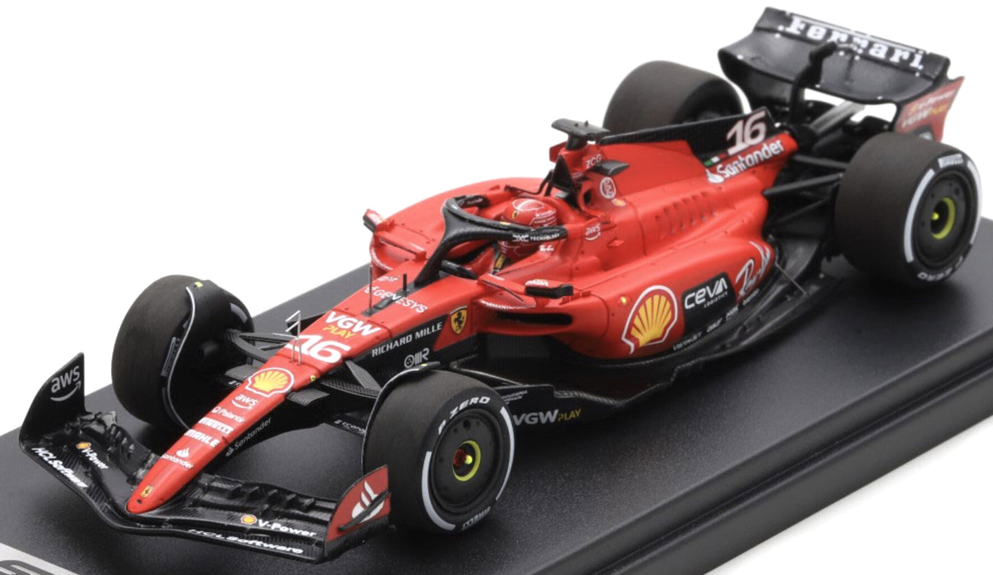 FERRARI F1 SF-23 TEAM SCUDERIA FERRARI N 16 4th SINGAPORE GP 2023 CHARLES LECLERC RED BLACK 1:43