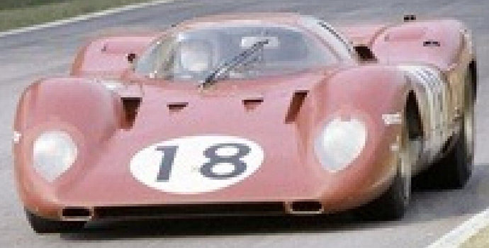 FERRARI 312P 3.0L V12 COUPE TEAM SEFAC N 18 24h LE MANS DIRTY VERSION 1969 PEDRO RODRIGUEZ – DAVID PIPER RED 1:18
