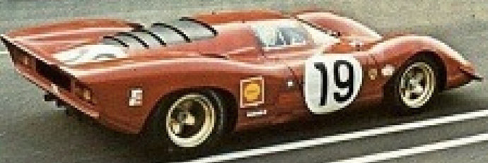FERRARI 312P 3.0L V12 COUPE TEAM SEFAC N 19 24h LE MANS DIRTY VERSION 1969 CHRIS AMON – PETER SCHETTY RED 1:18