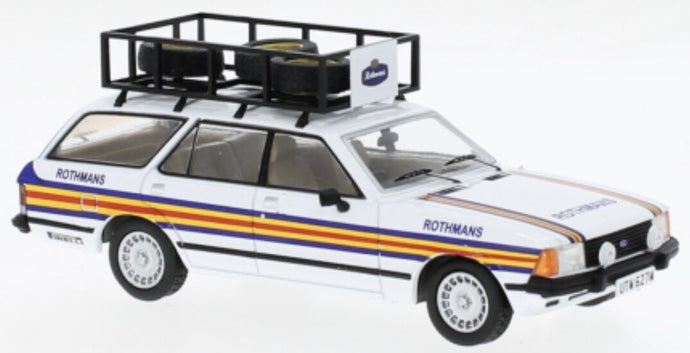 Ford GRANADA MK II TURNIER - ROTHMANS RALLY ASSISTANCE 1980 hvid/blå/gul 1:43