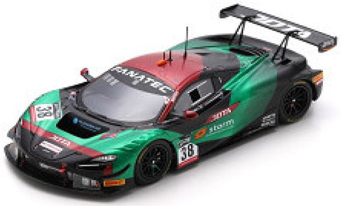 McLAREN 720S GT3 TEAM JOTA N 38 24h SPA 2022 M.KIRCHHOFER - O.WILKINSON - R.BELL GREEN BLACK RED 1:43