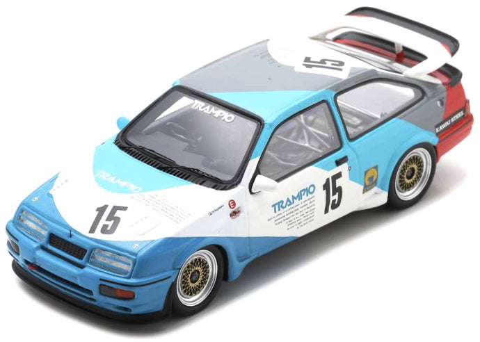 Ford SIERRA RS500 COSWORTH #15 NAOKI NAGASAKA 4th MACAU GUIA RACE 1988 blå/hvid/grå 1:43