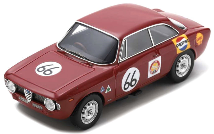 ALFA ROMEO GIULIA GTA TEAM HONG KONG N 66 SINGAPORE GP 1967 ALBERT POON RED 1:43