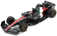 Indlæs billede til gallerivisning ALFA ROMEO F1 TEAM STAKE C43 #77 VALTTERI BOTTAS 10th ITALIAN GP 2023 - SPECIAL LIVERY sort/rød/grøn/hvid 1:18