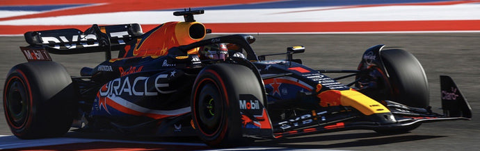 RED BULL F1 RB19 TEAM ORACLE RED BULL RACING N 1 WORLD CHAMPION WINNER AUSTIN USA GP 2023 MAX VERSTAPPEN MATT BLUE 1:43