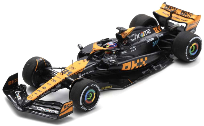 McLAREN F1 MCL60 TEAM McLAREN N 81 3rd JAPAN GP 2023 OSCAR PIASTRI ORANGE BLUE BLACK 1:43