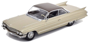 CADILLAC SERIES 62 COUPE DEVILLE 1961 BEIGE BROWN 1:18