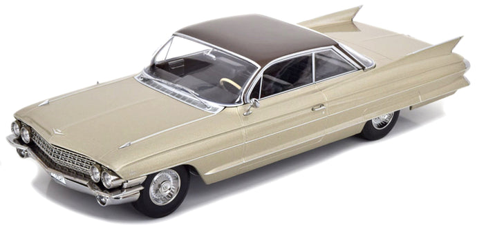 CADILLAC SERIES 62 COUPE DEVILLE 1961 BEIGE BROWN 1:18