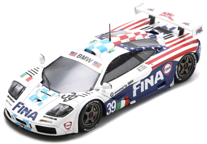 Mclaren F1 GTR #39 CECOTTO/SULLIVAN/PIQUET 8th 24H LE MANS 1996 hvid/blå/rød 1:43