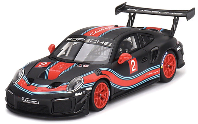 PORSCHE 911 991 GT2 RS COUPE N 2 CLUBSPORT 2018 BLACK RED LIGHT BLUE 1:43