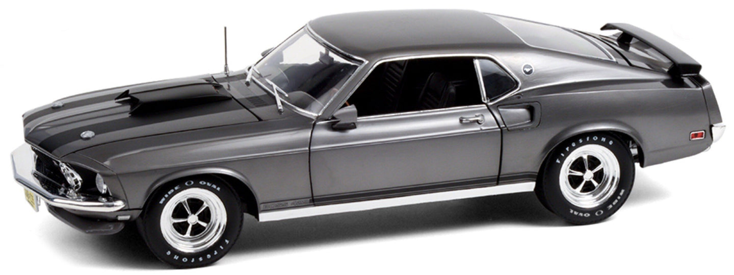 FORD USA MUSTANG BOSS COUPE 1969 - JOHN WICK MOVIE HITMAN GREY 1:18