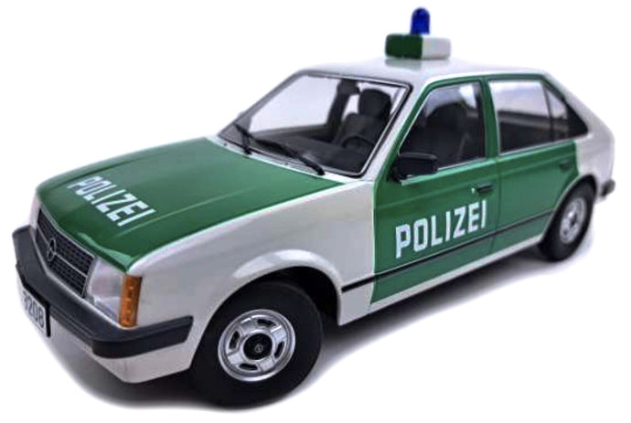 Opel KADETT D 5-DOOR 1984 - POLIZEI hvid/grøn 1:18
