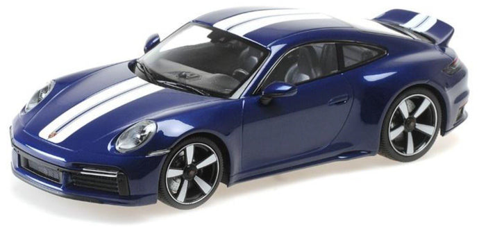 PORSCHE 911 992 SPORT CLASSIC COUPE 2022 BLUE MET 1:18
