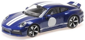 PORSCHE 911 992 SPORT CLASSIC COUPE 2022 BLUE MET 1:18