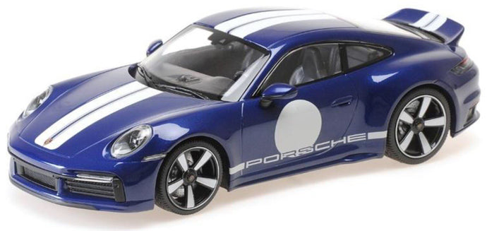 PORSCHE 911 992 SPORT CLASSIC COUPE 2022 BLUE MET 1:18