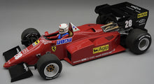 Indlæs billede til gallerivisning Ferrari 126 C4-M2 #28 RENE ARNOUX EUROPEAN GP 1984 + FIGUUR rød/sort 1:18