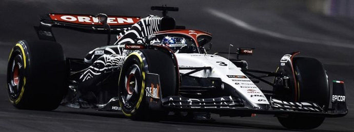 ALPHA TAURI F1 AT04 TEAM ALPHA TAURI N 3 LAS VEGAS USA GP 2023 DANIEL RICCIARDO WHITE BLACK 1:43