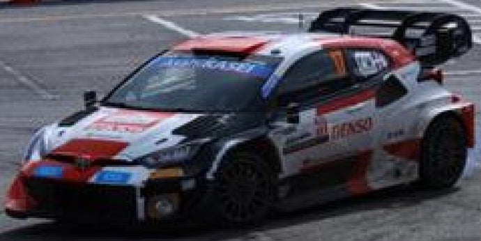 TOYOTA YARIS GR HYBRID RALLY1 TEAM TOYOTA GAZOO RACING WRT N 17 2nd RALLY JAPAN 2023 SEBASTIAN OGIER - VINCENT LANDAIS WHITE RED BLACK 1:43