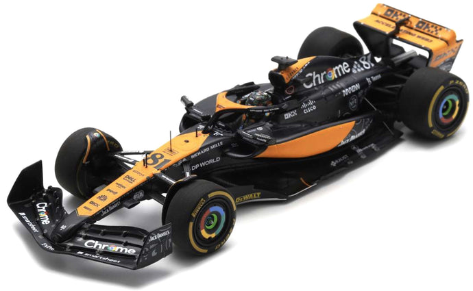 McLAREN F1 MCL60 TEAM McLAREN N 81 LAS VEGAS GP 2023 OSCAR PIASTRI ORANGE BLUE BLACK 1:43