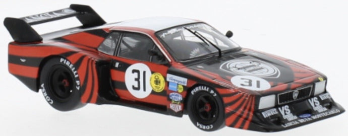 Lancia BETA MONTECARLO TURBO #31 PATRESE/RHORL 6H BRANDS HATCH 1979 sort/rød/hvid 1:43