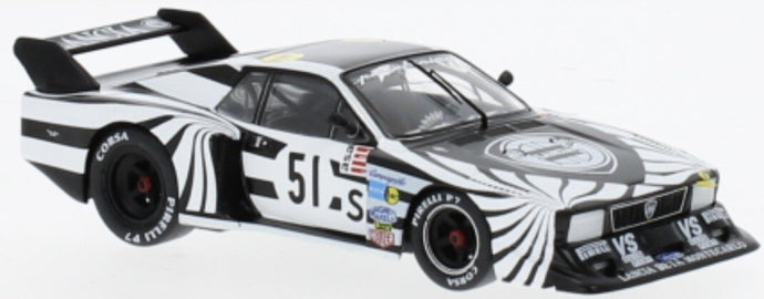 LANCIA BETA MONTECARLO TURBO N 51 6h SILVERSTONE 1979 RICCARDO PATRESE - WALTER ROHRL BLACK WHITE 1:43
