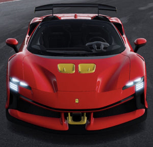 FERRARI SF90 XX STRADALE SPIDER 2024 ROSSO PORTOFINO - RED MET YELLOW BLACK 1:43