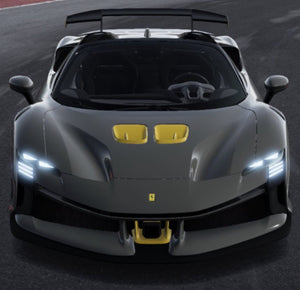 FERRARI SF90 XX STRADALE SPIDER 2024 GRIGIO COMPETIZIONE - GREY YELLOW BLACK 1:43