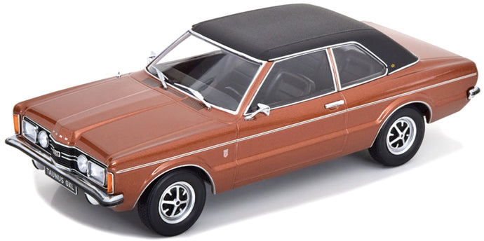 FORD ENGLAND TAUNUS GXL WITH VINYL ROOF 1971 COPPER MET MATT BLACK 1:18