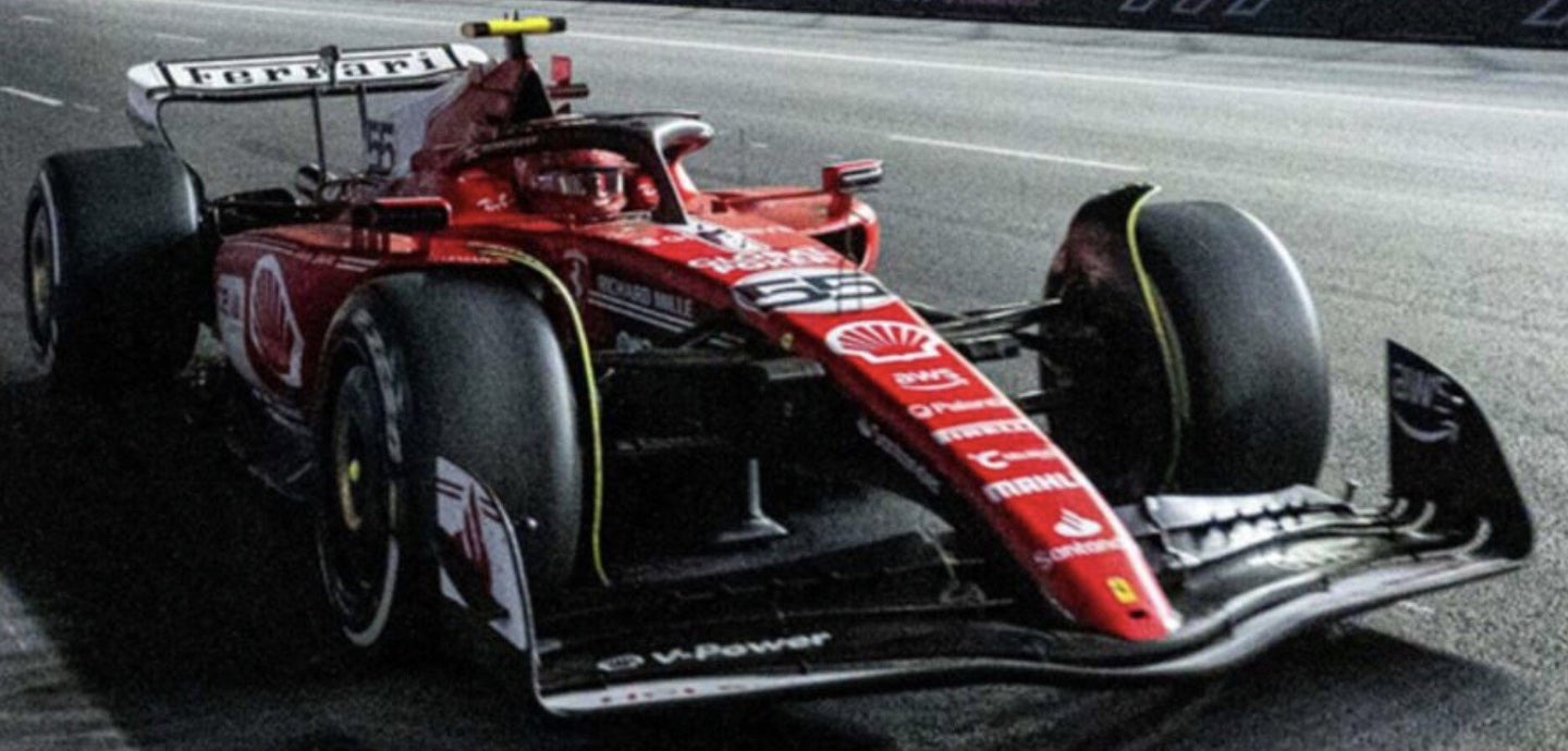 FERRARI F1 SF-23 TEAM SCUDERIA FERRARI N 55 LAS VEGAS USA GP 2023 CARLOS SAINZ RED WHITE BLACK 1:43