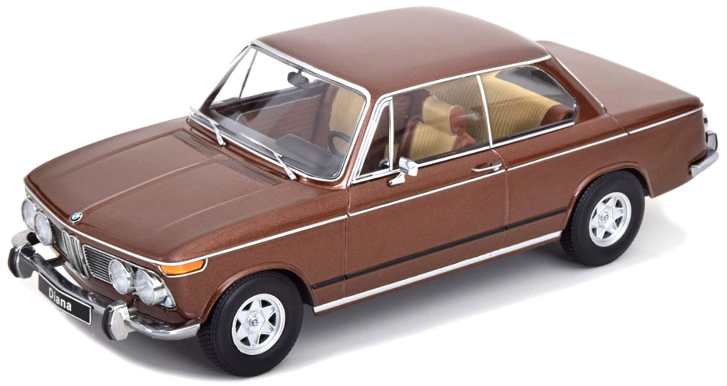 BMW 2002 ti DIANA 1970 brun metallic 1:18