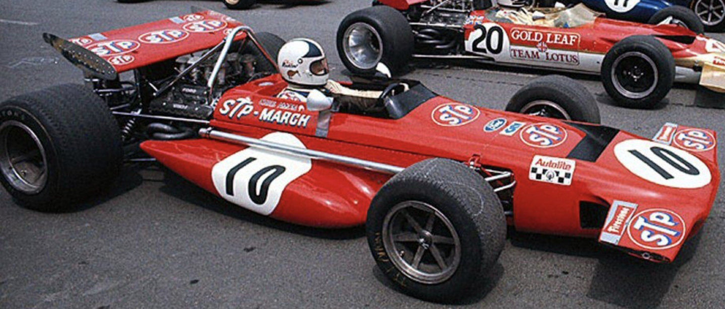 March 701 #10 CHRIS AMON 2nd PLACE BELGIAN GP SPA 1970 rød 1:18