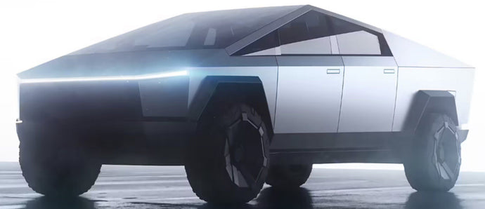 Tesla CYBERTRUCK (openable) metal sølv 1:18