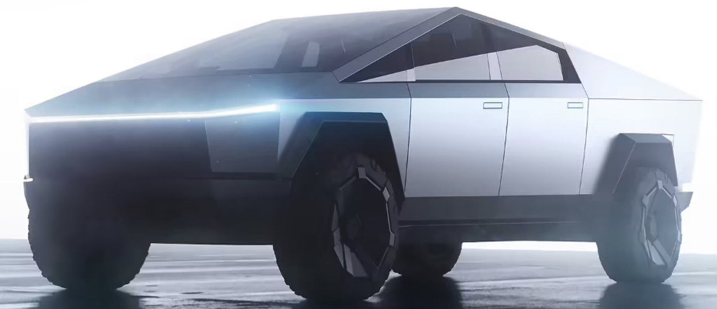 Tesla CYBERTRUCK (openable) metal sølv 1:18
