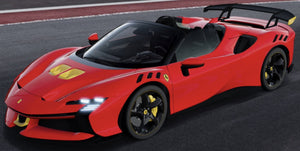 Ferrari SF90 XX SPIDER rød/gul 1:18