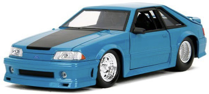 Ford MUSTANG GT - FAST & FURIOUS lys blå/sort 1:24