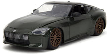 Indlæs billede til gallerivisning Nissan 350Z 2023 - FAST &amp; FURIOUS mørk grøn/sort 1:24