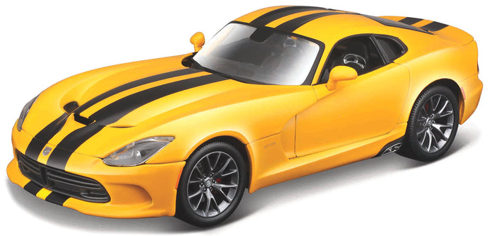 DODGE VIPER GST 2013 YELLOW W/BLACK STRIPES 1:18