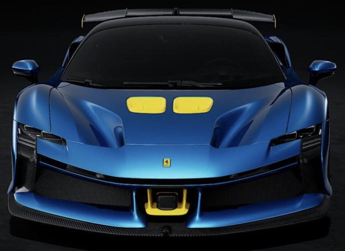 FERRARI SF90 XX STRADALE 2024 AZZURRO DINO - BLUE MET BLACK YELLOW 1:43