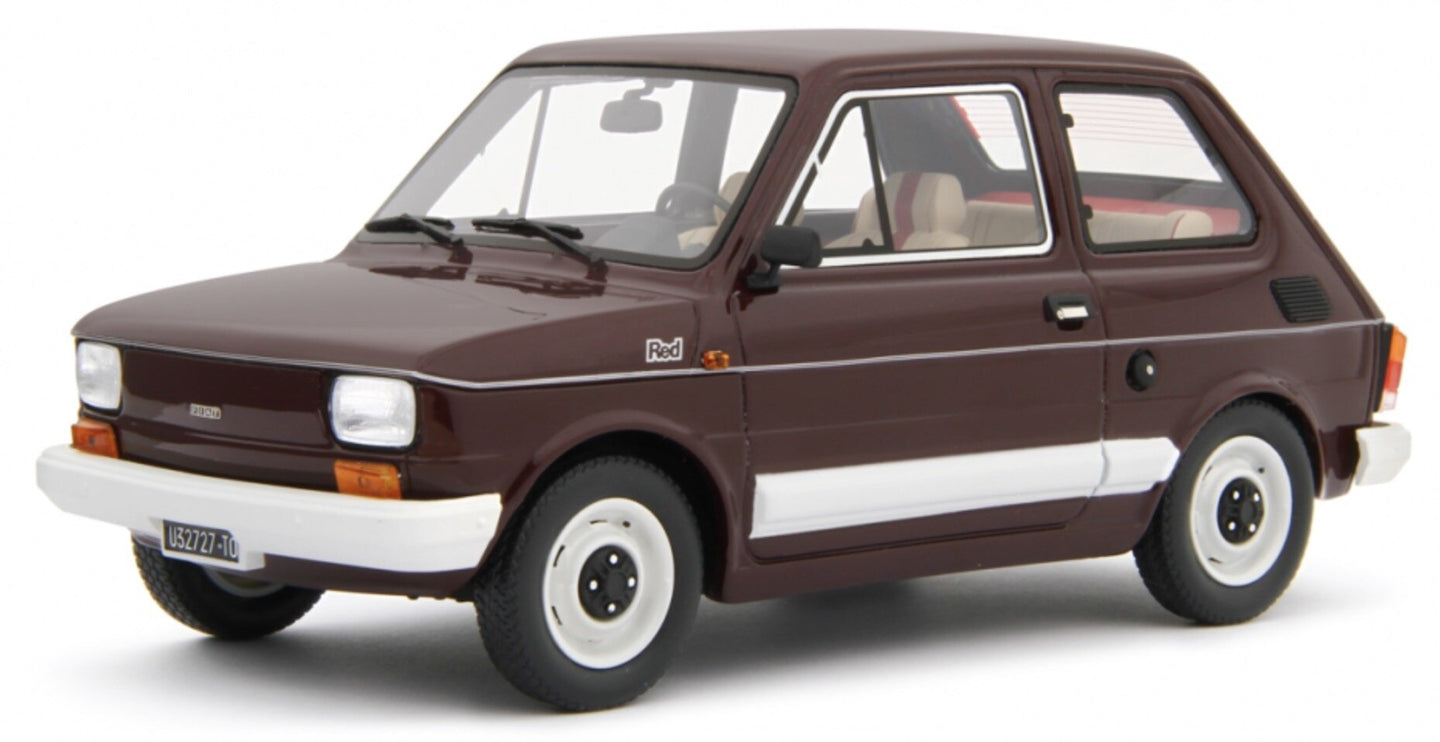 Fiat 126 PERSONAL 4 1980 mørk rød 1:18