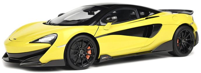 Mclaren 600LT 2018 gul/sort 1:18